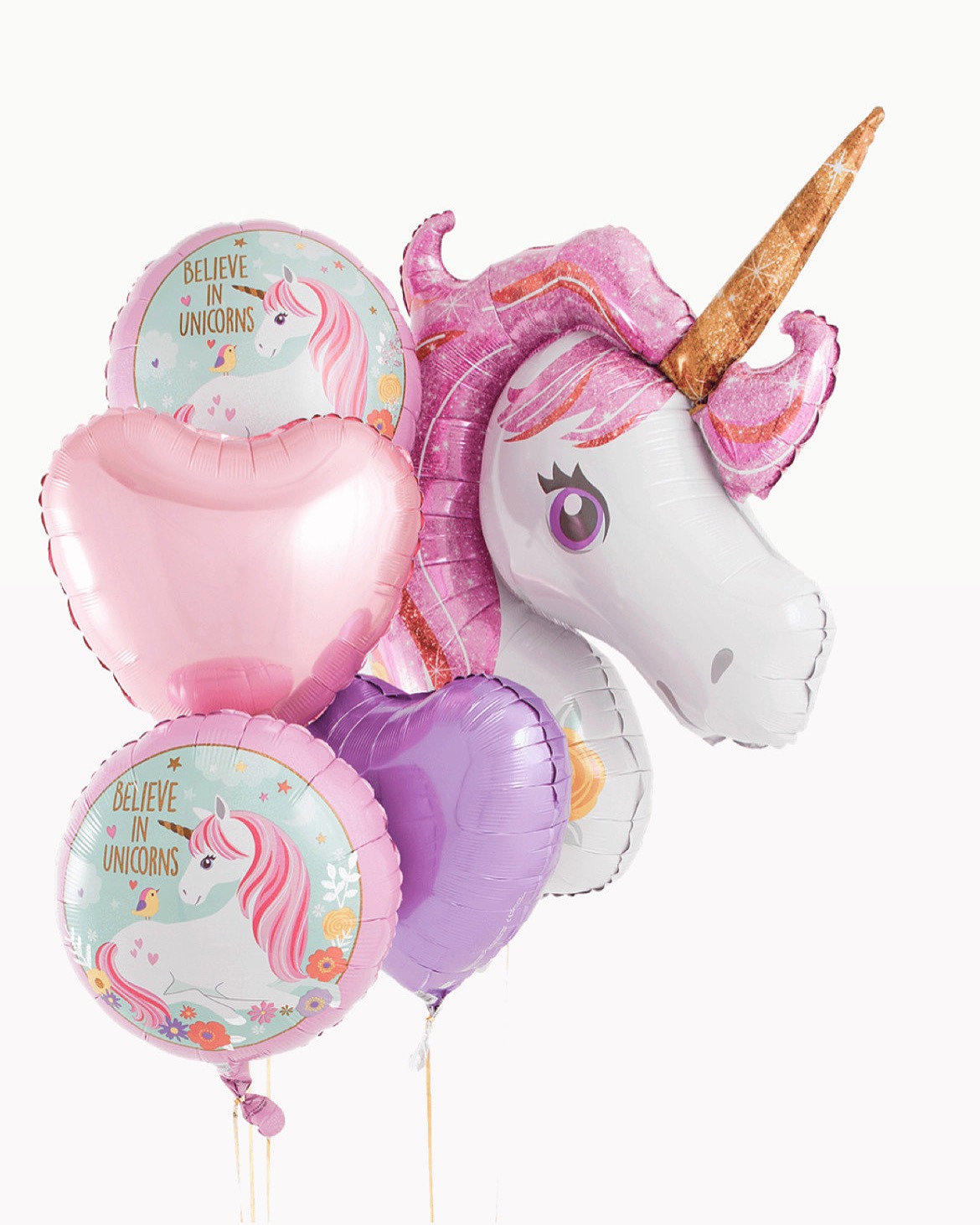 Foliniai balionai vaikų šventėms vienaragis unicorns