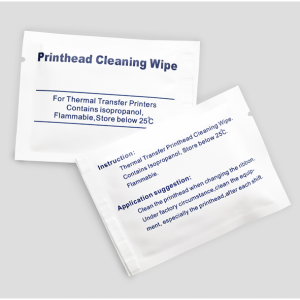 Wet wipes for cleaning the print heads