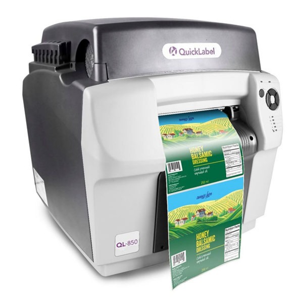Quicklabel QL-850 stacionarus etikečių spausdintuvas, pilkas