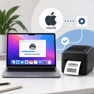Etikečių spausdintuvo instaliavimas (macOS)